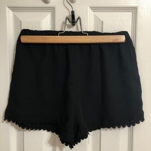 BRANDY MELVILLE BLACK SHEER SHORTS